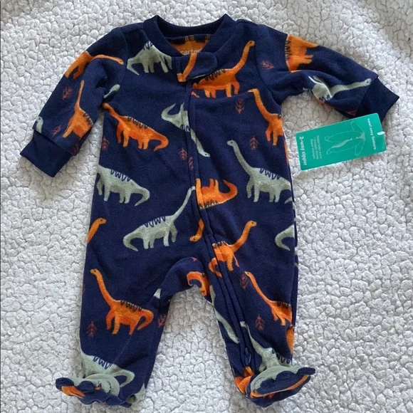 Carter’s Child of Mine Dinosaur and Farm Animal Sleeper Set - Newborn - Picture 2 of 12